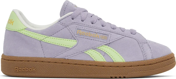 Reebok Classics Purple & Green Club C Grounds UK Sneakers
