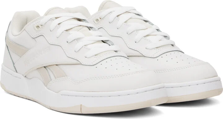 Reebok Classics White & Beige BB 4000 II Sneakers - Image 4