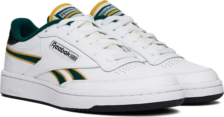 Reebok Classics White & Black Club C Revenge Sneakers - Image 4