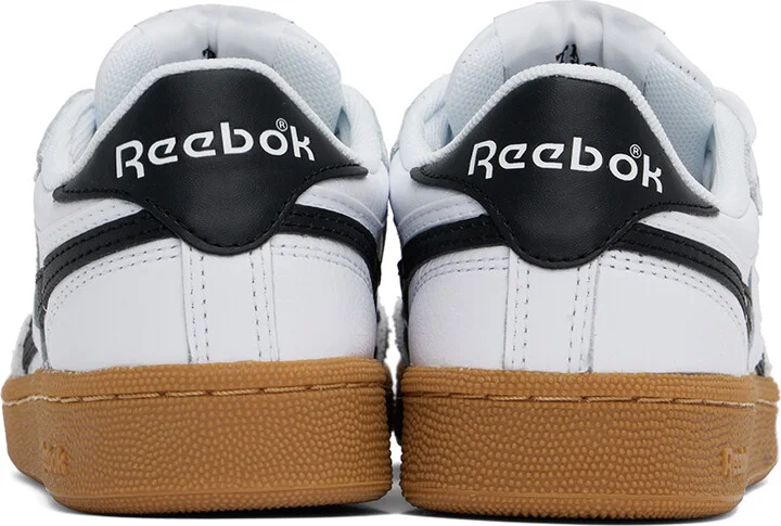 Reebok Classics White & Black Club C Revenge Vintage Sneakers - Image 2