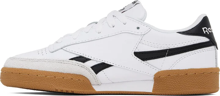 Reebok Classics White & Black Club C Revenge Vintage Sneakers - Image 3