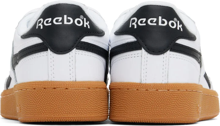 Reebok Classics White & Black Club C Revenge Vintage Sneakers - Image 2