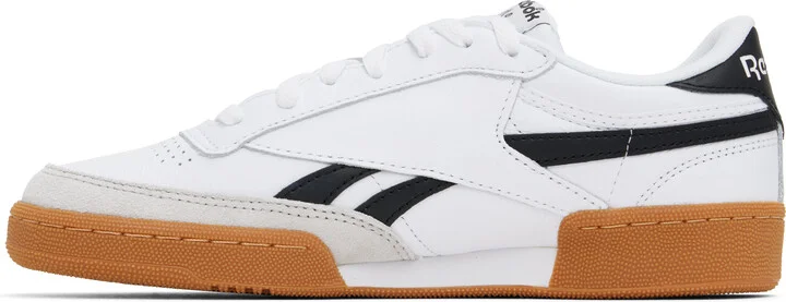 Reebok Classics White & Black Club C Revenge Vintage Sneakers - Image 3