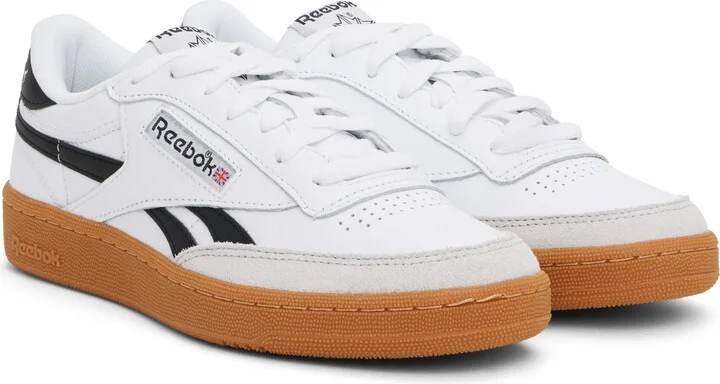 Reebok Classics White & Black Club C Revenge Vintage Sneakers - Image 4