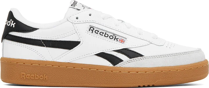Reebok Classics White & Black Club C Revenge Vintage Sneakers