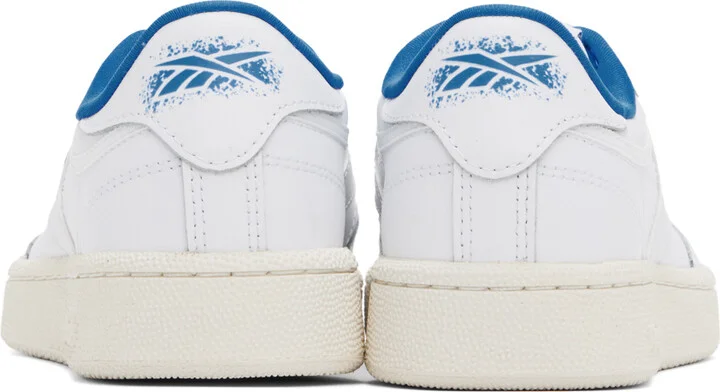 Reebok Classics White & Blue Club C 85 Sneakers - Image 2