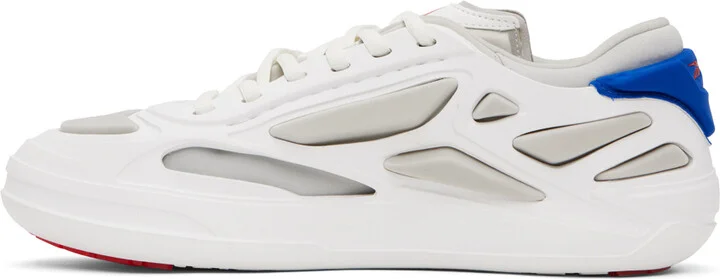 Reebok Classics White & Blue Club C FWD Sneakers - Image 3