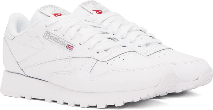 Reebok Classics White Classic Leather Sneakers - Image 4