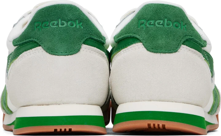 Reebok Classics White & Green Campio XT Sneakers - Image 2