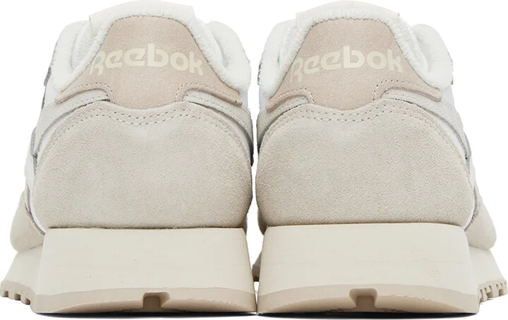 Reebok Classics White & Taupe Classic Sneakers - Image 2
