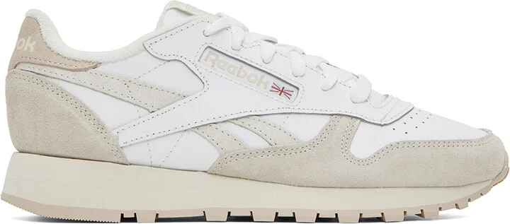 Reebok Classics White & Taupe Classic Sneakers