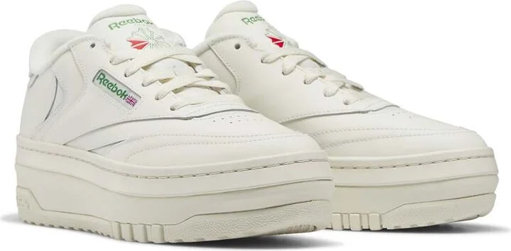 Reebok Club C 85 Extra sneakers in chalk with green detail