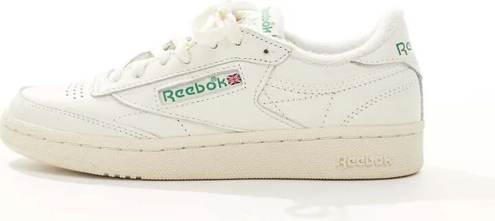 Reebok club c 85 vintage trainers in off white - Image 2