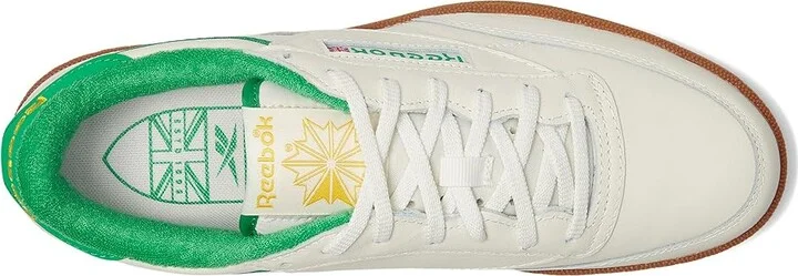 Reebok Club C Golf Men's Shoes Chalk/Classic Green : 8 D - Medium, Textile - Image 2