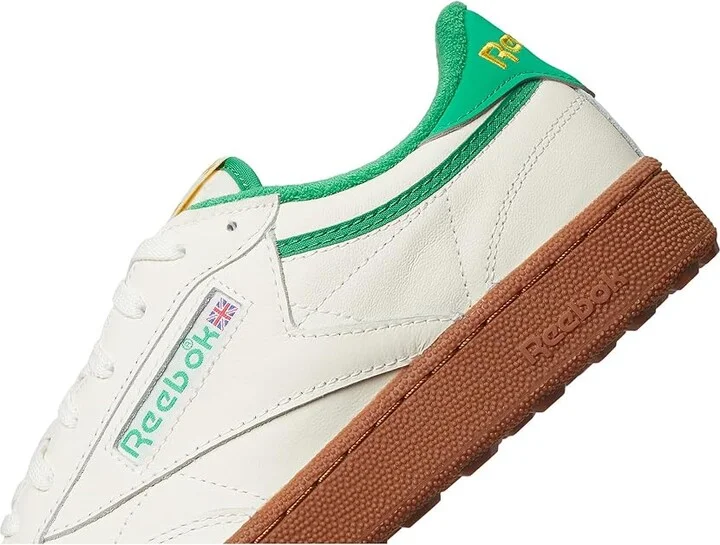 Reebok Club C Golf Men's Shoes Chalk/Classic Green : 8 D - Medium, Textile - Image 7