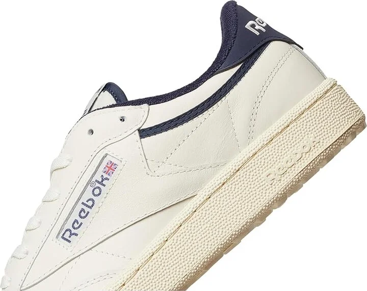 Reebok Club C Golf Men's Shoes Chalk/Vintage Chalk/Vector Navy : 7 D - Medium, Textile - Image 7