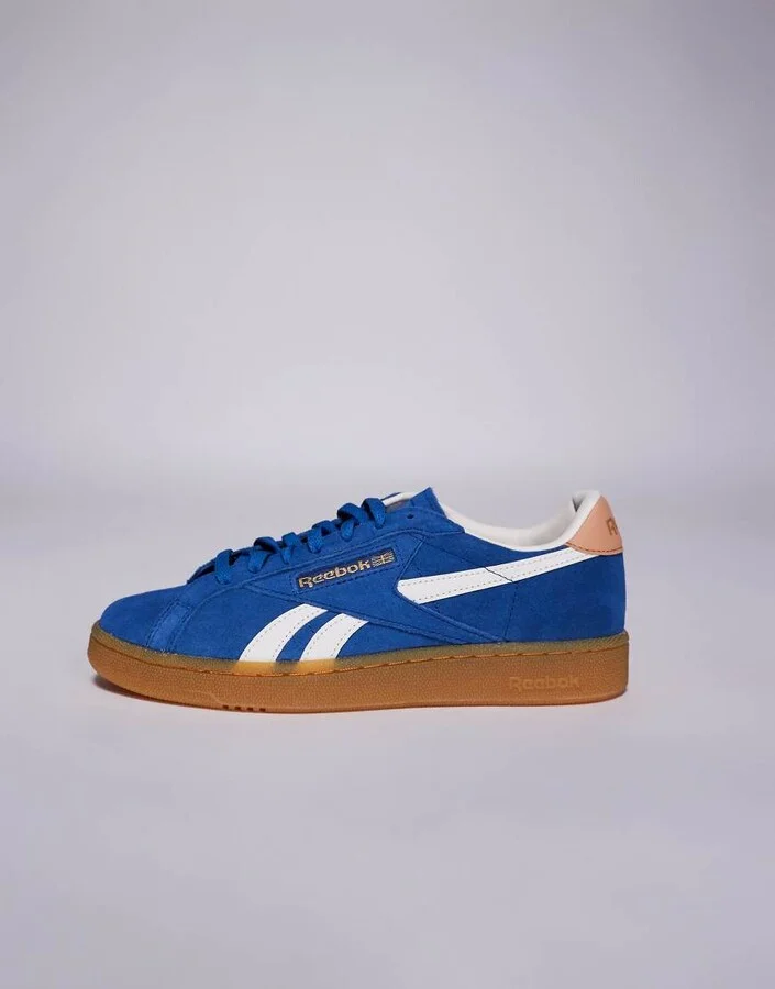 Reebok Club C Grounds sneaker in navy and white detail - Image 2