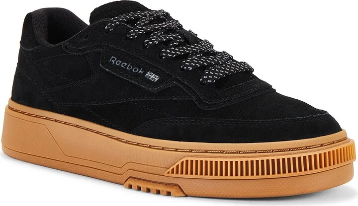 Reebok Club C LTD Suede Sneaker in Black - Image 2