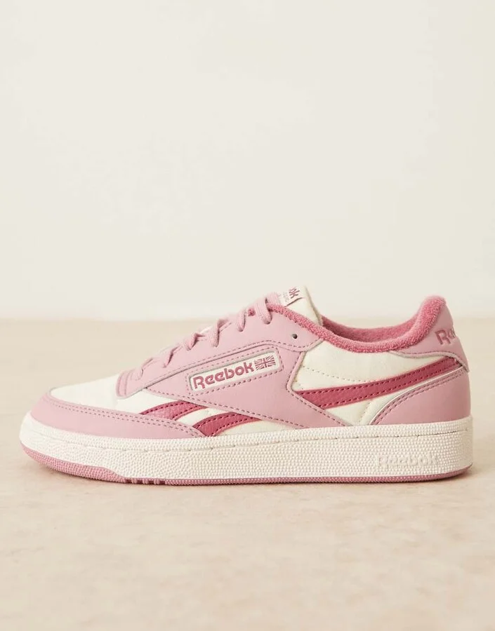 Reebok Club C Revenge II sneakers in white and pink - Image 2
