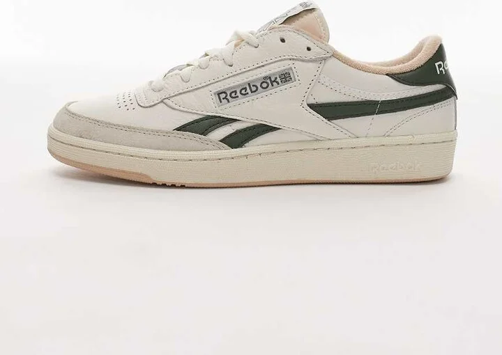 Reebok Club C Revenge sneakers in off-white and green - Image 2