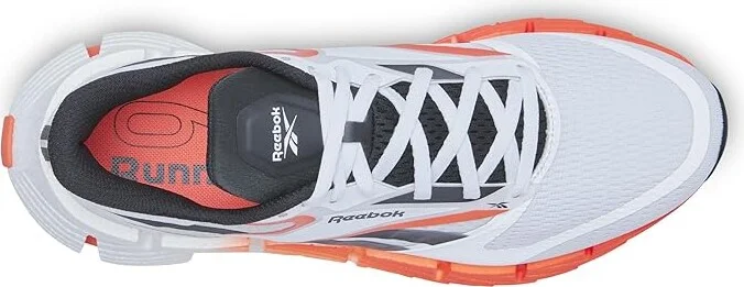 Reebok Floatzig 1 Men's Running Shoes White/Orange Flare/Black : 13 D - Medium, Textile - Image 2