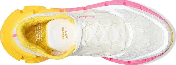Reebok Floatzig 1 Women's Running Shoes Chalk/Sand/Atomic Pink : 10.5 M, Textile - Image 2