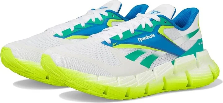 Reebok Floatzig 1 Women's Running Shoes White/Unleashed Green/Digital Lime : 5.5 M, Rubber