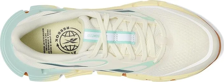Reebok Floatzig 2 Women's Shoes Chalk/Yellow Haze/Glitch Aqua : 12 B - Medium, Textile - Image 2