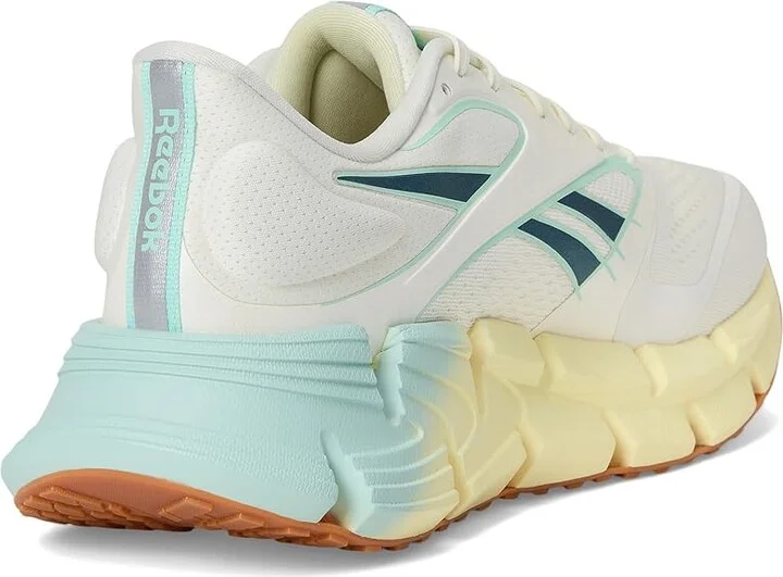 Reebok Floatzig 2 Women's Shoes Chalk/Yellow Haze/Glitch Aqua : 12 B - Medium, Textile - Image 4