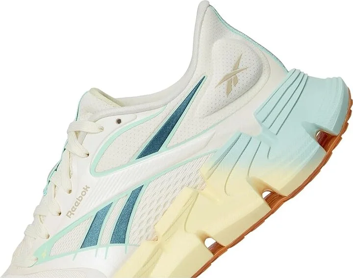 Reebok Floatzig 2 Women's Shoes Chalk/Yellow Haze/Glitch Aqua : 12 B - Medium, Textile - Image 7
