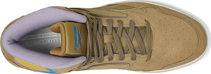 Reebok Lifestyle ATR Chill Mid Athletic Shoes Khaki Brown/Fierce Gold/Kinetic Blue : Men's 9.5 - Women's 11 Medium, Leather - Image 2