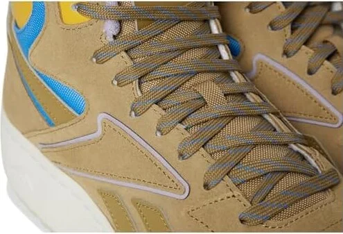 Reebok Lifestyle ATR Chill Mid Athletic Shoes Khaki Brown/Fierce Gold/Kinetic Blue : Men's 9.5 - Women's 11 Medium, Leather - Image 7