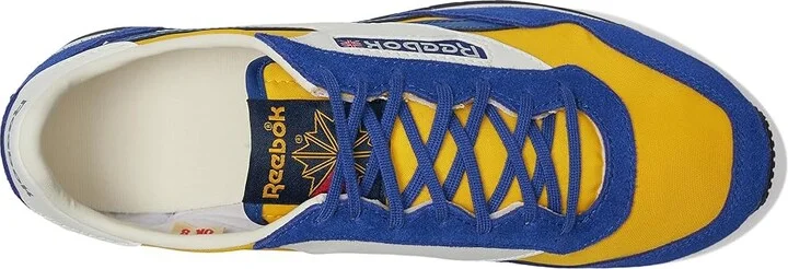 Reebok Lifestyle Aztec II Athletic Shoes Classic Cobalt/Always Yellow/Chalk : Men's 12 - Women's 13.5 Medium, Leather - Image 2