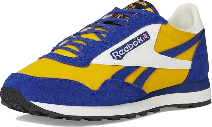 Reebok Lifestyle Aztec II Athletic Shoes Classic Cobalt/Always Yellow/Chalk : Men's 12 - Women's 13.5 Medium, Leather - Image 5