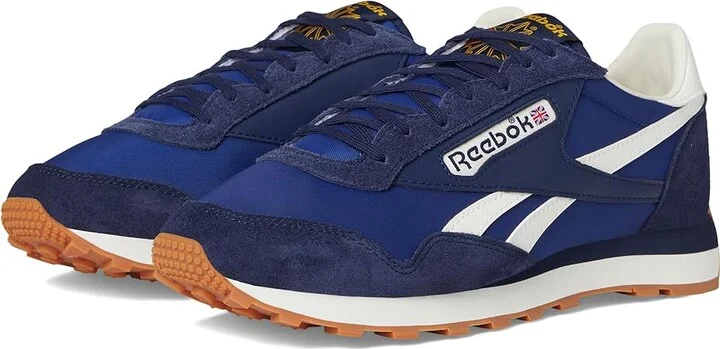Reebok Lifestyle Aztec II Athletic Shoes Vector Navy/Classic Cobalt/Chalk : Men's 13 - Women's 14.5 Medium, Leather