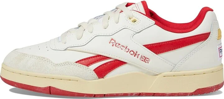 Reebok Lifestyle BB 4000 II Shoes Chalk/Weathered White/Vector Red : Men's 12 - Women's 13.5 Medium, Leather - Image 6