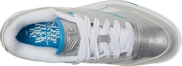 Reebok Lifestyle BB4000 II x Angel Reese Women's Shoes Silver/Always Blue/White : 9 B - Medium - Image 2