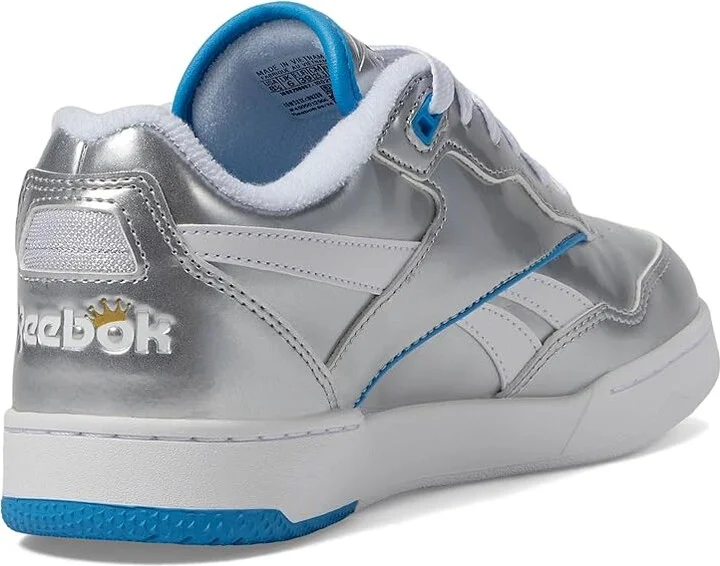 Reebok Lifestyle BB4000 II x Angel Reese Women's Shoes Silver/Always Blue/White : 9 B - Medium - Image 4