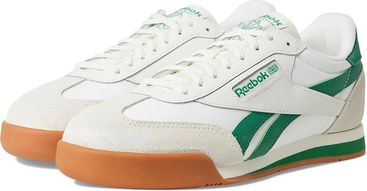 Reebok Lifestyle Campio XT Athletic Shoes Chalk/Green/Gum : Men's 10.5 - Women's 12 Medium, Leather/Suede