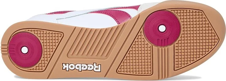 Reebok Lifestyle Campio XT Athletic Shoes White/Very Berry/Y2K Blue : Men's 11 - Women's 12.5 Medium, Leather/Suede - Image 3