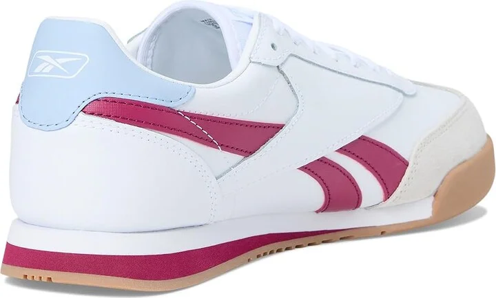 Reebok Lifestyle Campio XT Athletic Shoes White/Very Berry/Y2K Blue : Men's 11 - Women's 12.5 Medium, Leather/Suede - Image 4