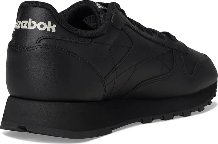 Reebok Lifestyle Classic Leather Shoes Black/Pure Grey 2 : Men's 3.5 - Women's 5 Medium, Synthetic/Suede/Leather - Image 4