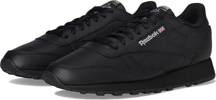 Reebok Lifestyle Classic Leather Shoes Black/Pure Grey 2 : Men's 3.5 - Women's 5 Medium, Synthetic/Suede/Leather