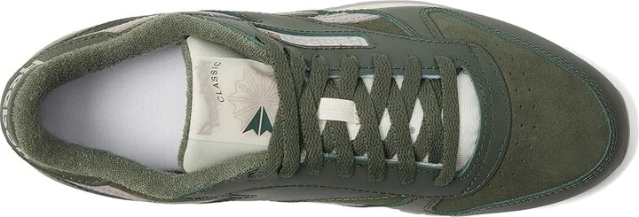Reebok Lifestyle Classic Leather Shoes Breakaway Green/Breakaway Green/Hazy Grey : Men's 9 - Women's 10.5 Medium - Image 2