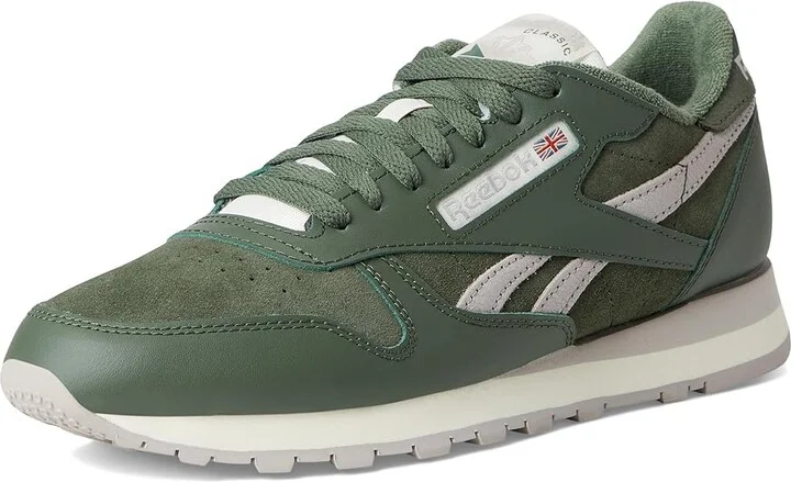 Reebok Lifestyle Classic Leather Shoes Breakaway Green/Breakaway Green/Hazy Grey : Men's 9 - Women's 10.5 Medium - Image 5