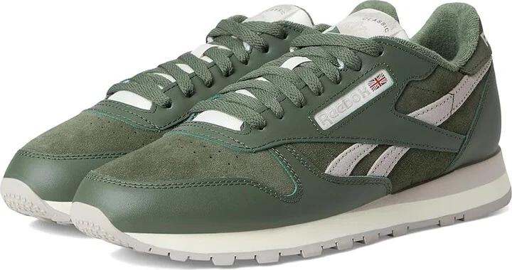 Reebok Lifestyle Classic Leather Shoes Breakaway Green/Breakaway Green/Hazy Grey : Men's 9 - Women's 10.5 Medium