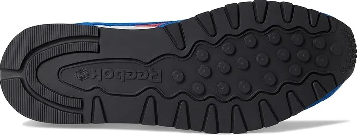Reebok Lifestyle Classic Leather Shoes Chalk/Optimum Blue/Vector Red : Men's 8.5 - Women's 10 Medium - Image 3