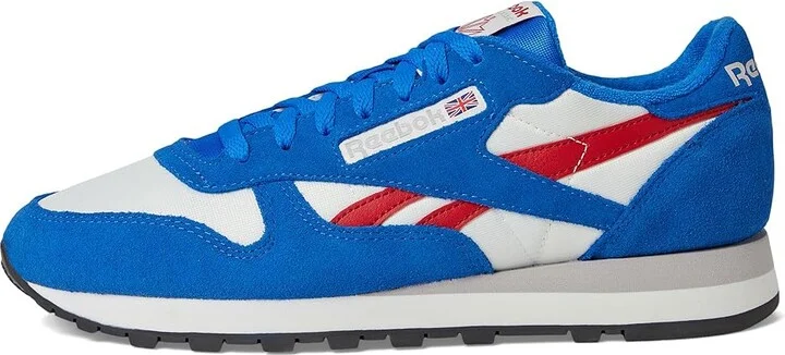 Reebok Lifestyle Classic Leather Shoes Chalk/Optimum Blue/Vector Red : Men's 8.5 - Women's 10 Medium - Image 6