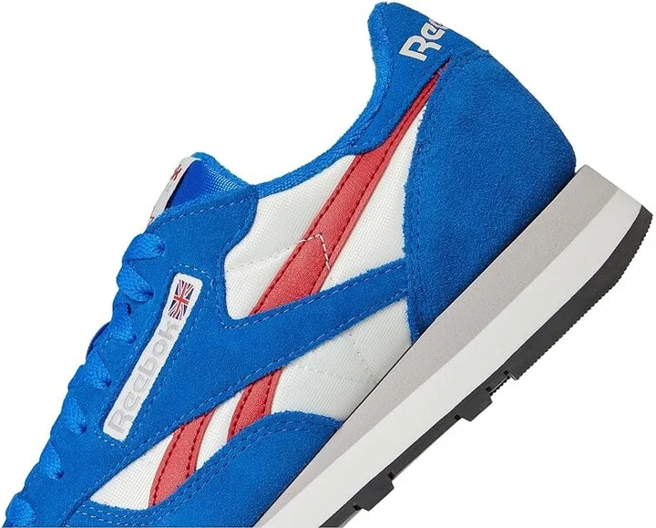 Reebok Lifestyle Classic Leather Shoes Chalk/Optimum Blue/Vector Red : Men's 8.5 - Women's 10 Medium - Image 7