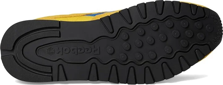 Reebok Lifestyle Classic Leather Shoes Golden Haze/Optimum Blue/Chalk : Men's 8.5 - Women's 10 Medium - Image 3